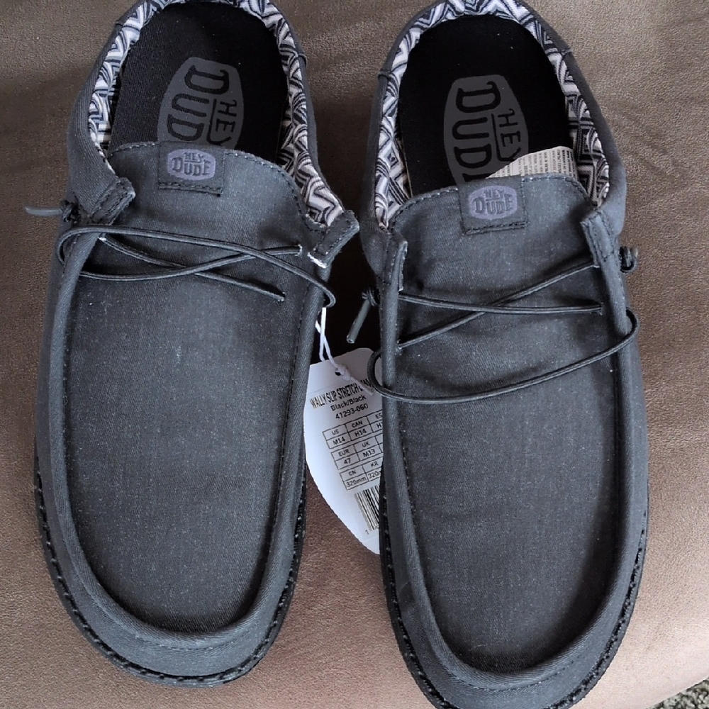 Hey Dude Men's Charcoal Loafers